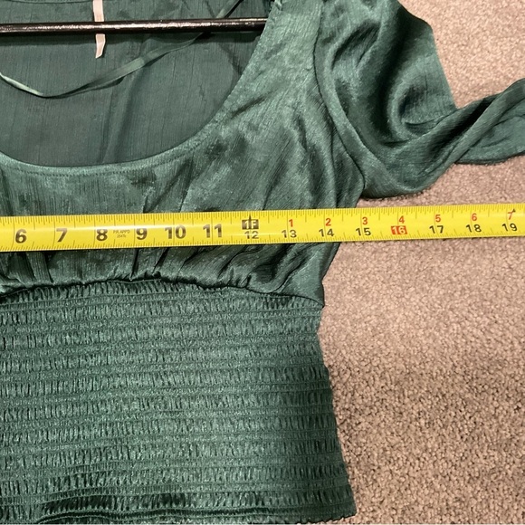 Free People Santiago Top Size XS Emerald Green - Picture 12 of 12